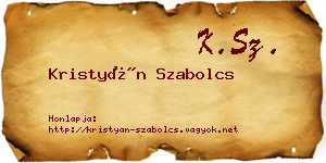 Kristyán Szabolcs névjegykártya
